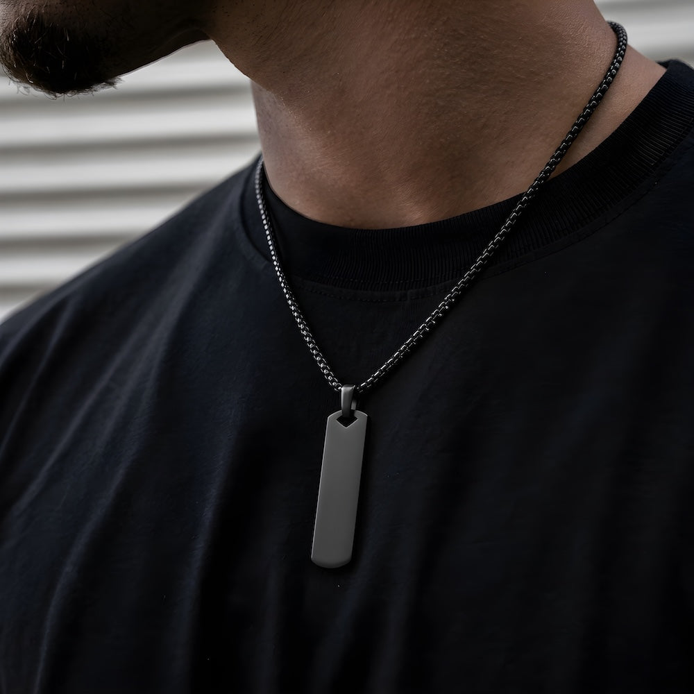 Pendant Black Chain Necklace