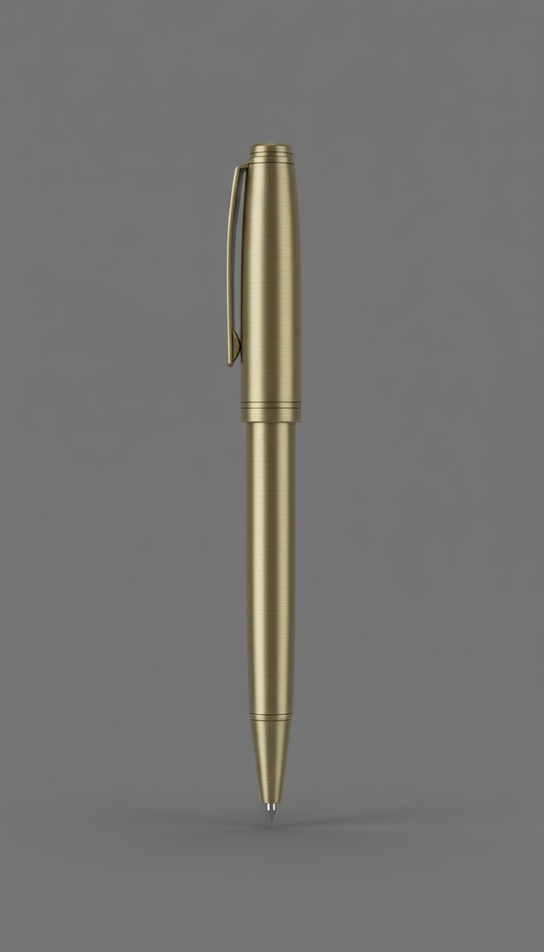 Brushed Steel Twist Pen