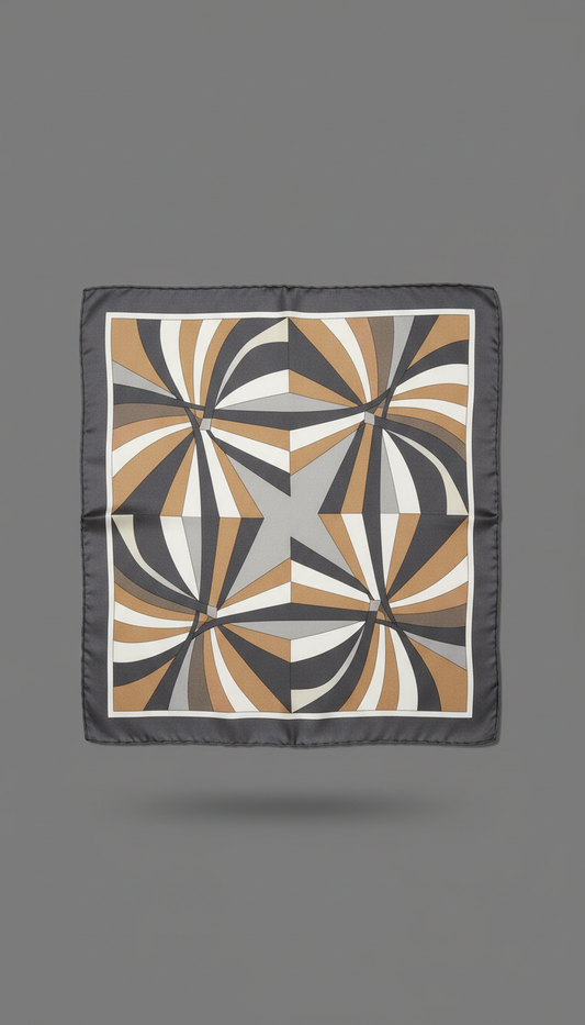 Pure Silk Graphic Scarf