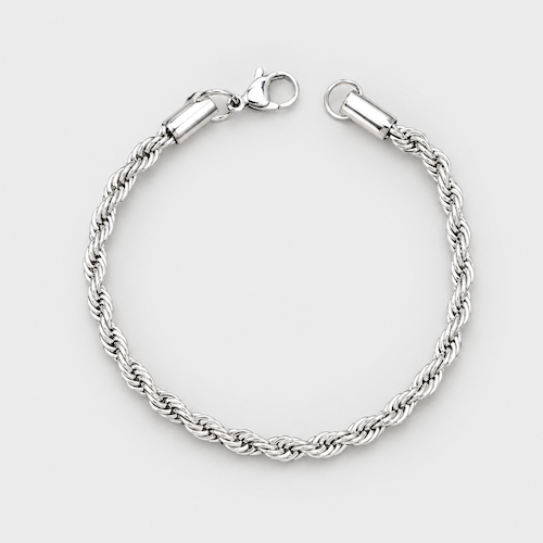 Silver Rope Bracelet