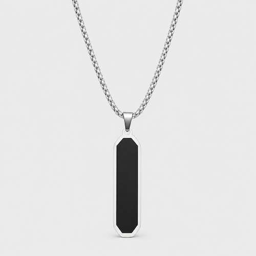 Silver Pendant Chain Necklace