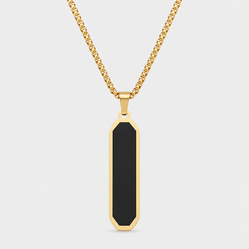 Gold Pendant Chain Necklace