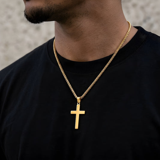 Gold Cross Chain Necklace