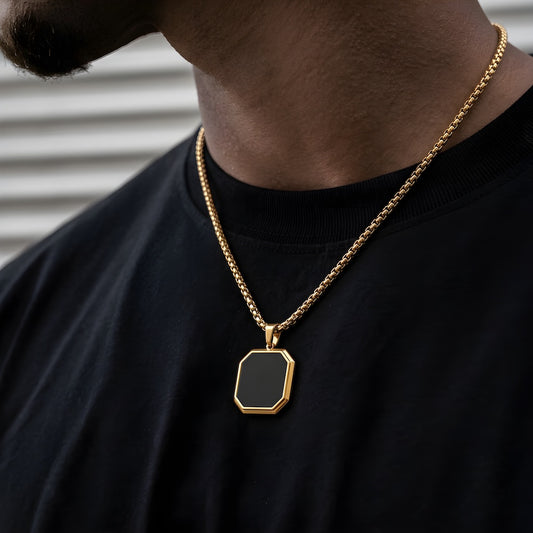 Minimalist gold pendant Chain Necklace